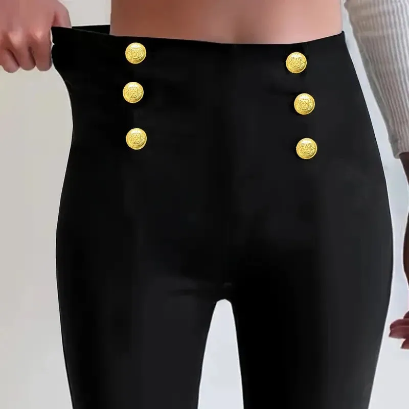 Women’s High-Waist Fleece Pencil Pants