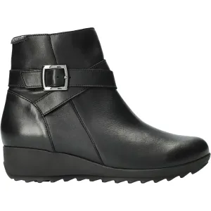 Women's Mephisto Avril Black Silk Leather