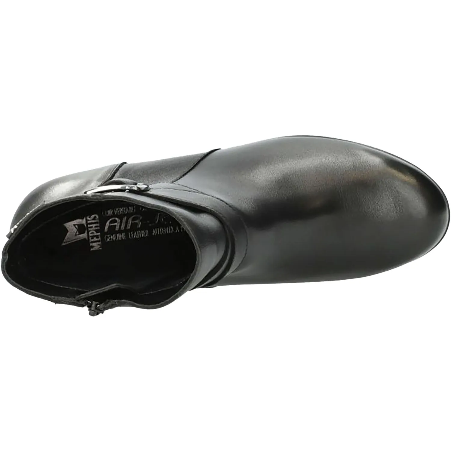 Women's Mephisto Avril Black Silk Leather