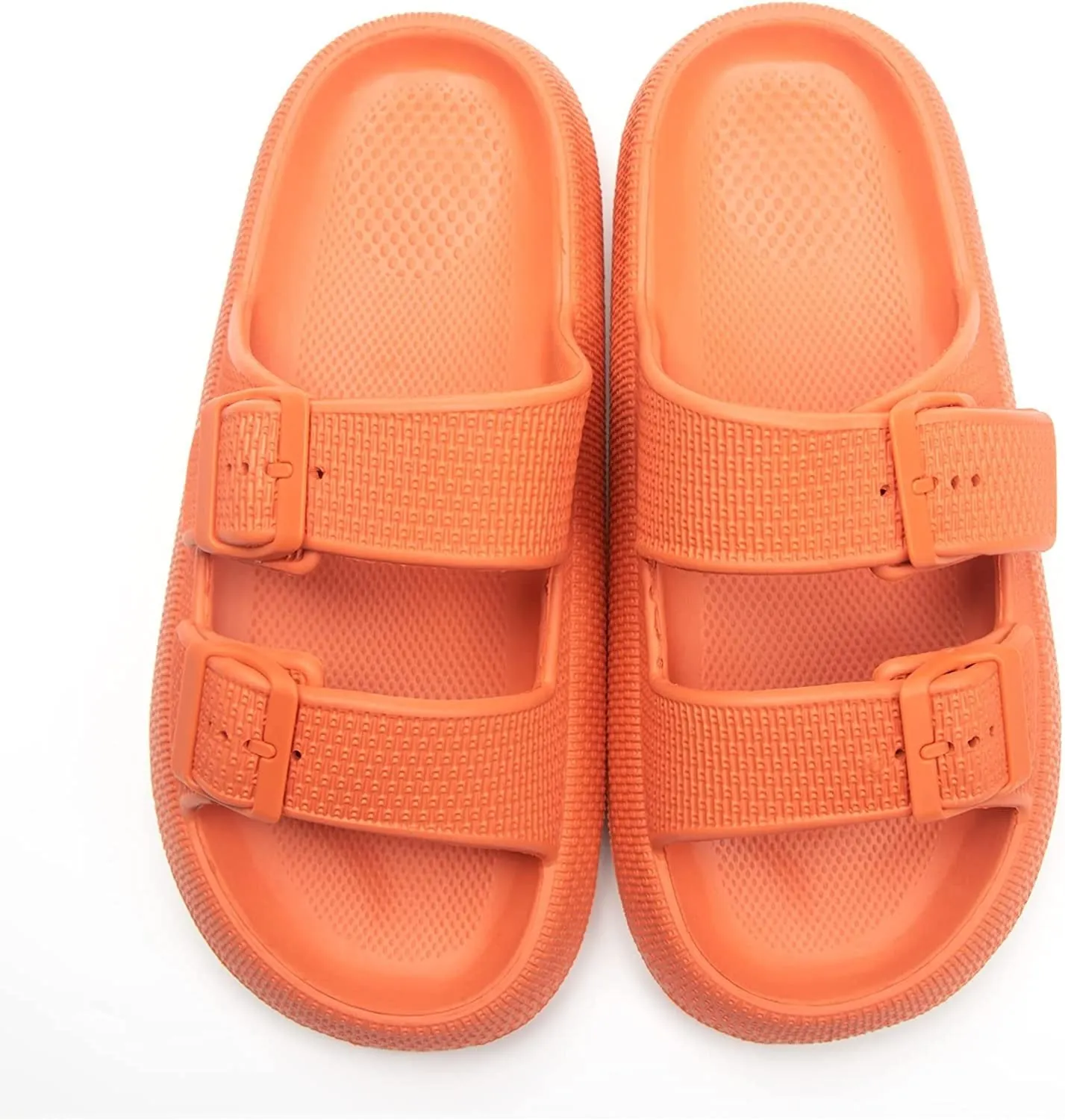Womens Slip-on Sandals – Casual, Cute & Comfortable Slippers for Summer – Use Indoor or Outdoor adjustable buckle straps
