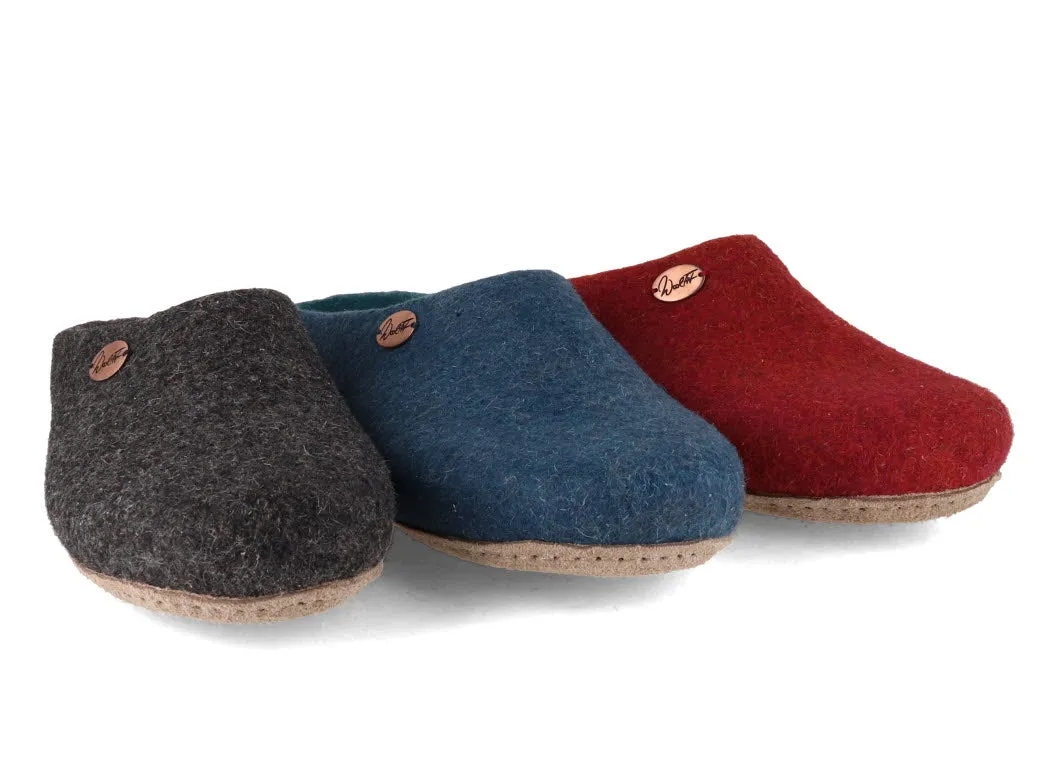 WoolFit® Summer Slippers 'Step', blue   turquoise