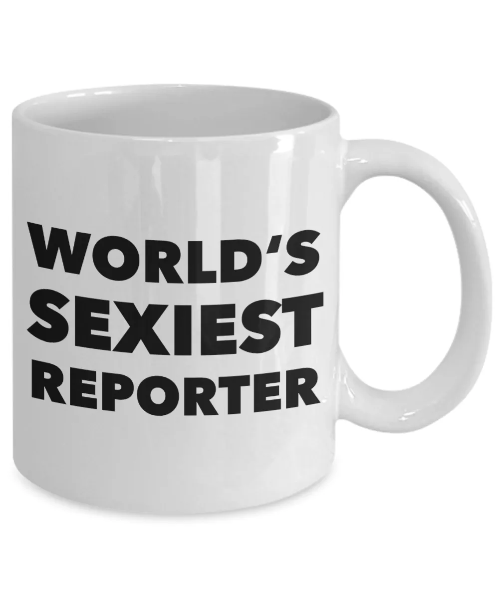 World's Sexiest Reporter Mug TV News Gifts Ceramic Coffee Cup