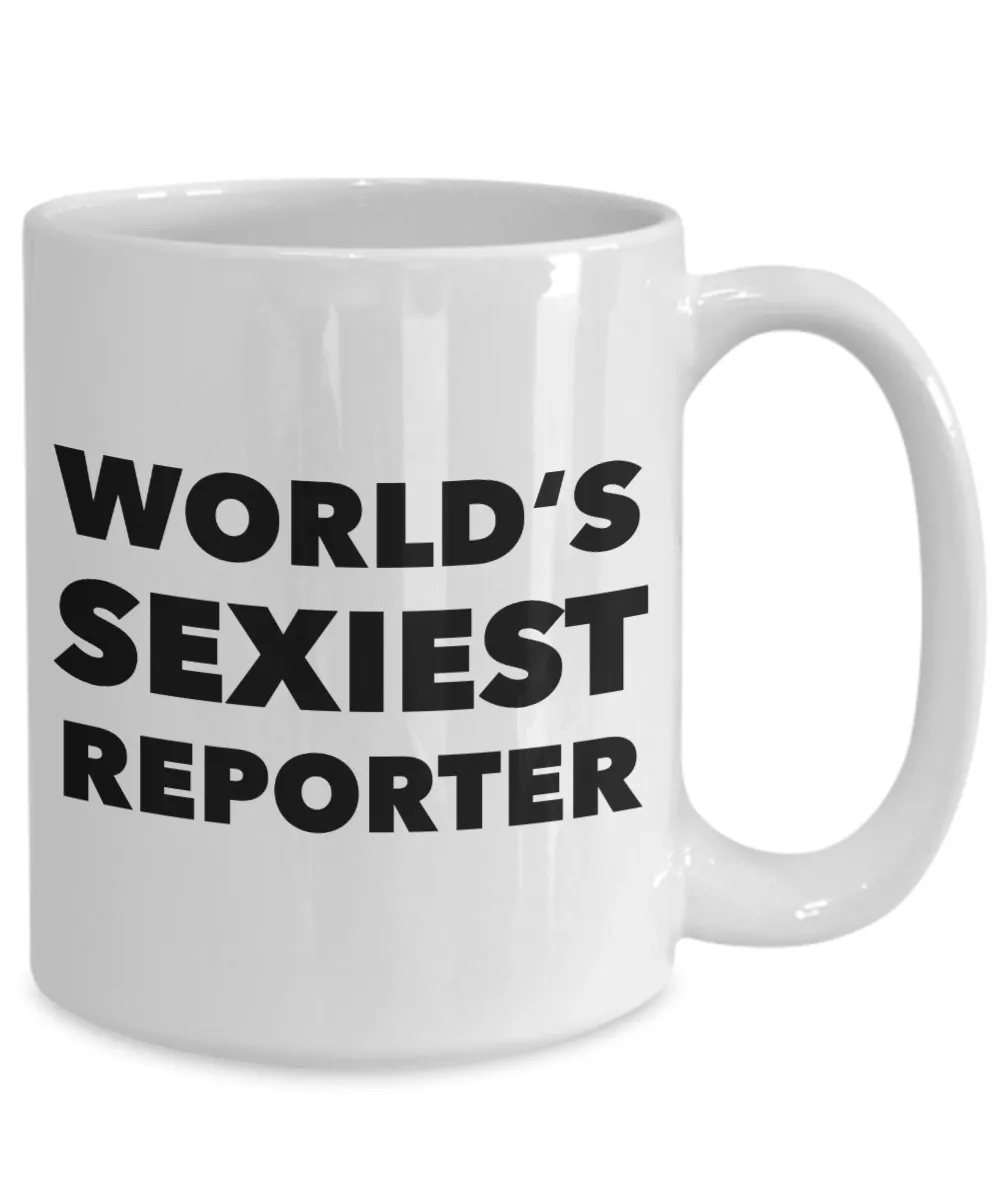 World's Sexiest Reporter Mug TV News Gifts Ceramic Coffee Cup