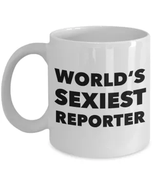 World's Sexiest Reporter Mug TV News Gifts Ceramic Coffee Cup